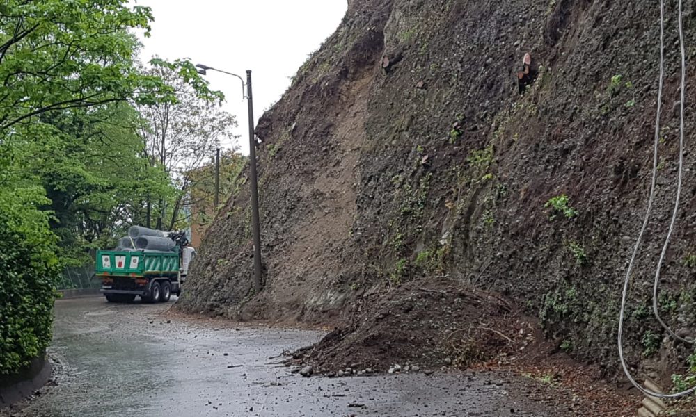 Como, via per San Fermo, cantiere verso la riapertura