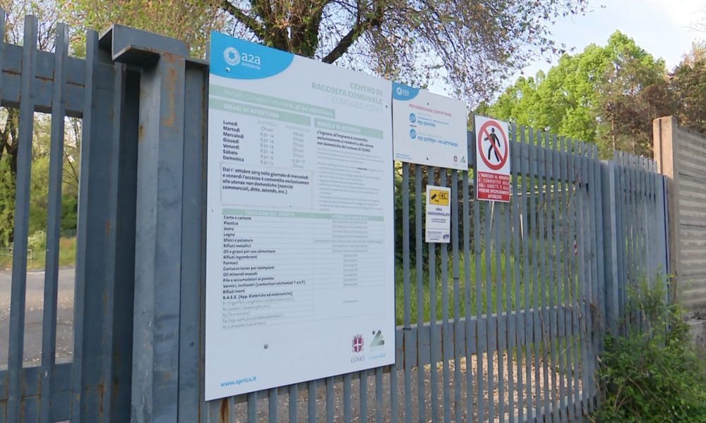 Piattaforma ecologica di via Stazzi a Como: dal 5 maggio riapertura su appuntamento