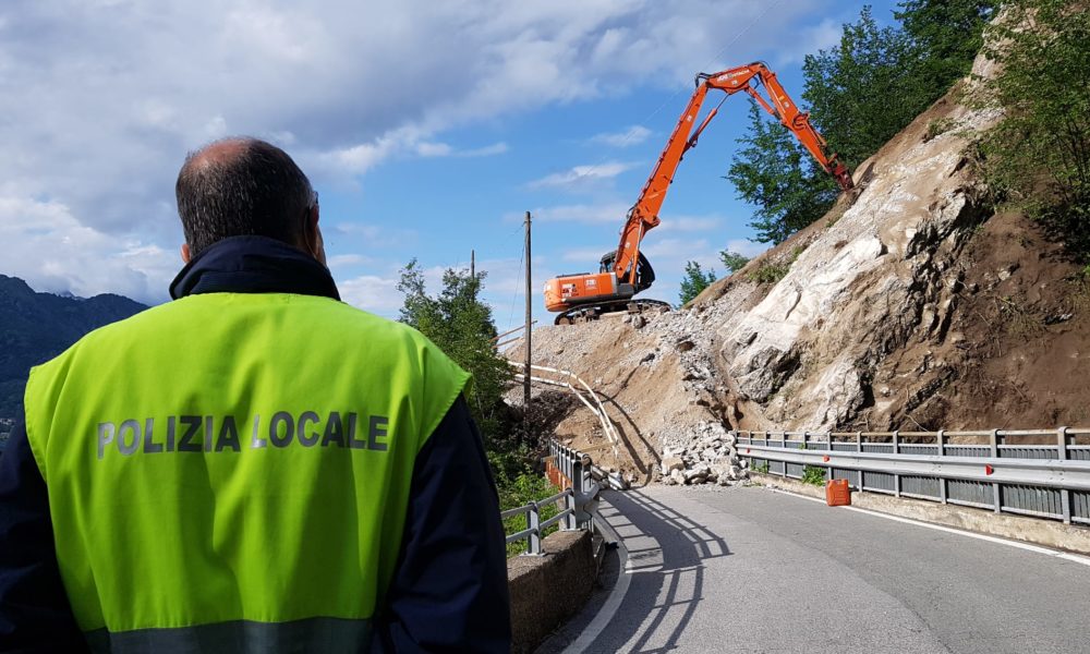 Lezzeno, il nubifragio ha peggiorato la situazione, Lariana chiusa una settimana