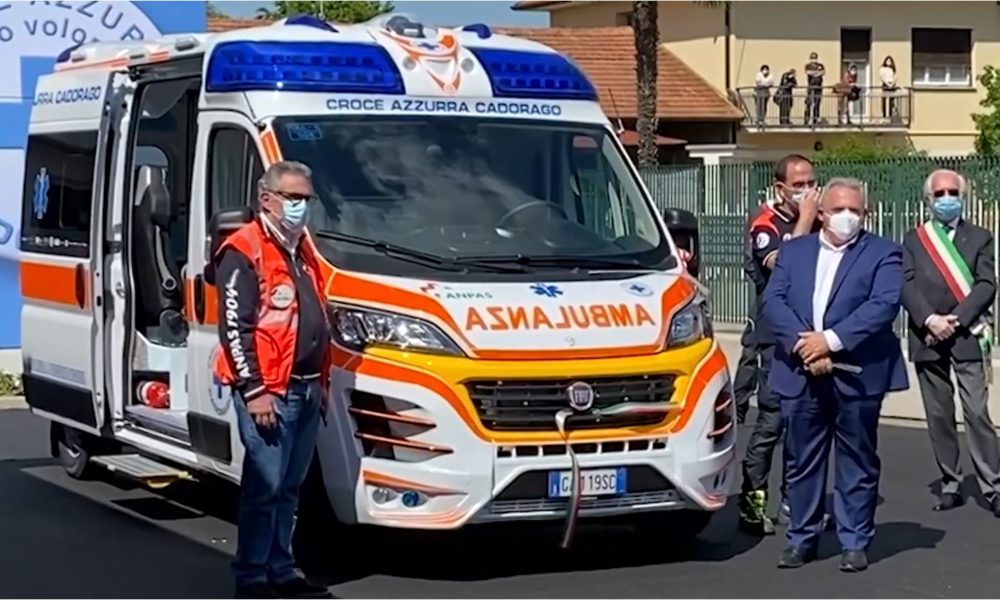 Cadorago, inaugurata una nuova ambulanza anti-Covid