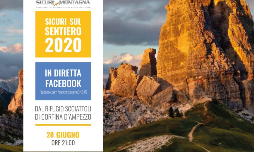 Sicurezza in montagna, diretta online sabato con il Soccorso Alpino
