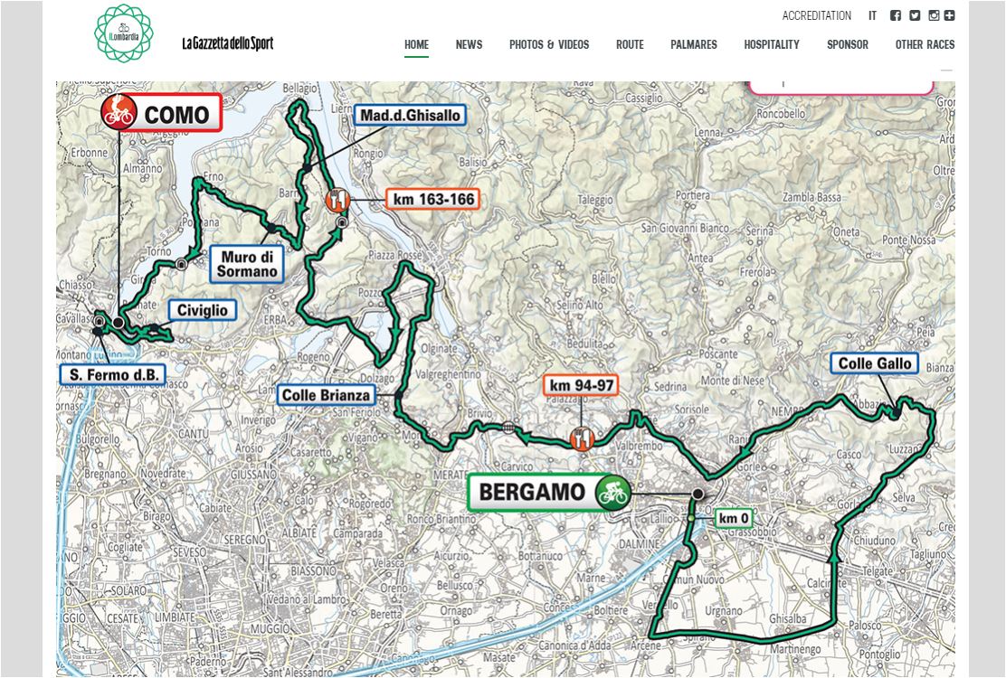 Giro di Lombardia ore decisive per la data definitiva