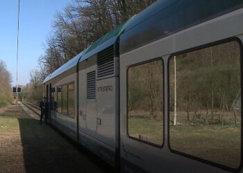 Un treno della linea Como-Lecco