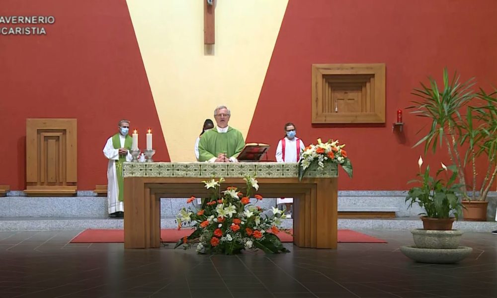 Le messe in diretta su Etv, ieri la celebrazione dalla chiesa di Tavernerio