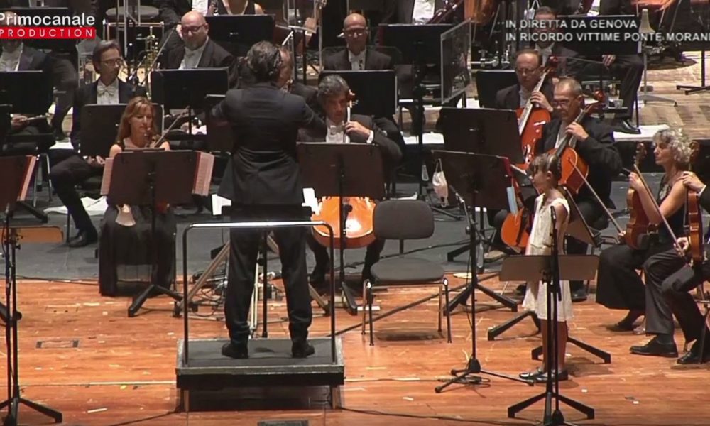 Crollo del Morandi, ieri il Concerto per Genova, lunedì l’inaugurazione del nuovo ponte