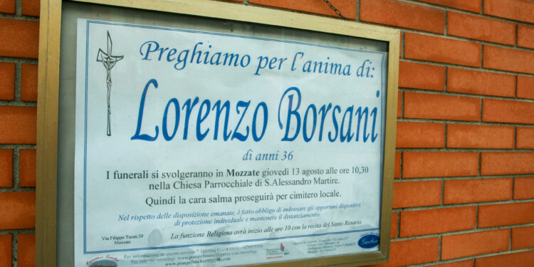 Funerale Lorenzo Borsani