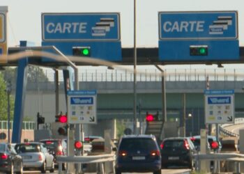 Il casello autostradale a Grandate