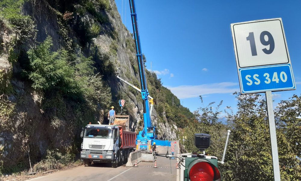 Frana tra Argegno e Colonno, lavori in corso. Chiusa la Regina, modifiche al trasporto pubblico