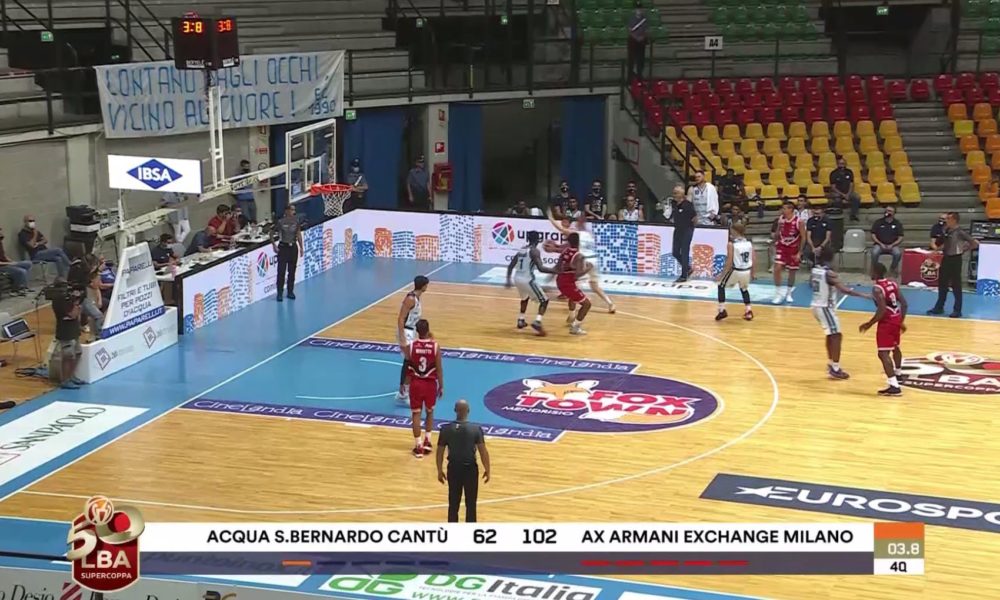 Supercoppa, altro brusco ko per Cantù contro Milano. A Desio finisce 62-102