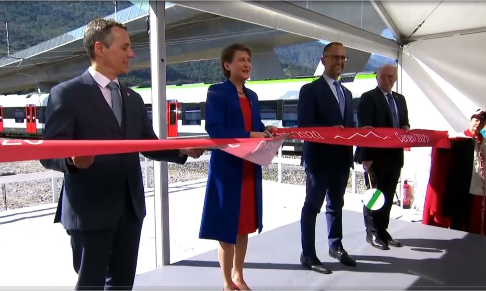 Inaugurata la galleria di base del Monte Ceneri: “Alptransit corridoio strategico tra nord e sud Europa”