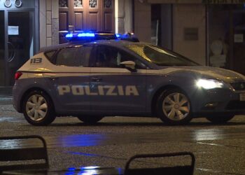 controlli della polizia di sera