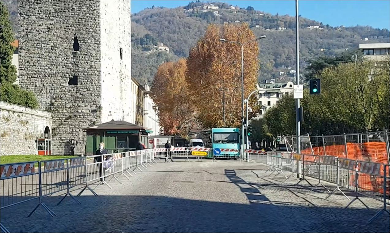 Cantieri a Como, “Bypass” in viale Cattaneo