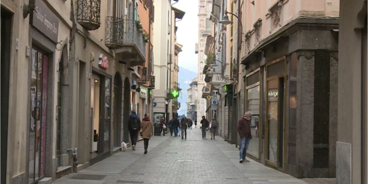 Centro di Como durante la pandemia