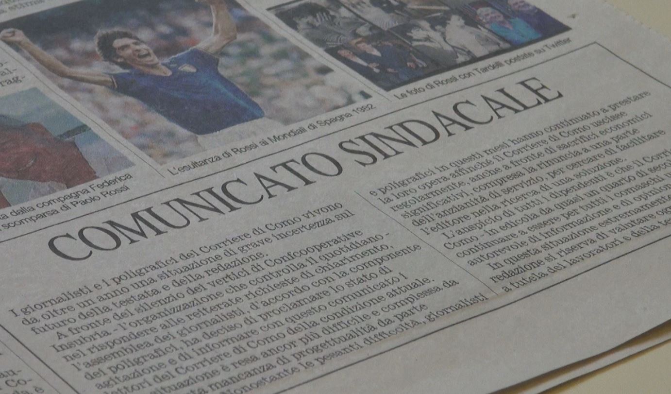 “Mancanza di progettualità”: il Corriere di Como in stato di agitazione
