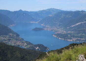 Il lago di Como dall'alto