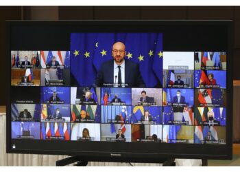 Biden interviene alla videoconferenza dei leader europei