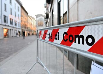 Le strade di Como deserte