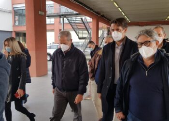 Guido Bertolaso e Fabio Longhi a Malpensa Fiere