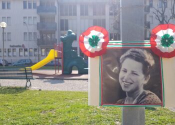 Giorno del ricordo Giardini di piazza del Popolo a Como dedicati a Norma Cossetto