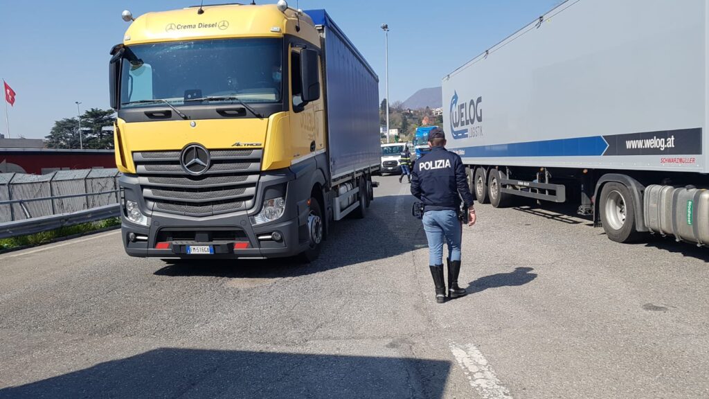 Traffico Chiasso traffico per operazioni doganali 