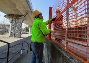 Il cantiere del viadotto dei lavatoi