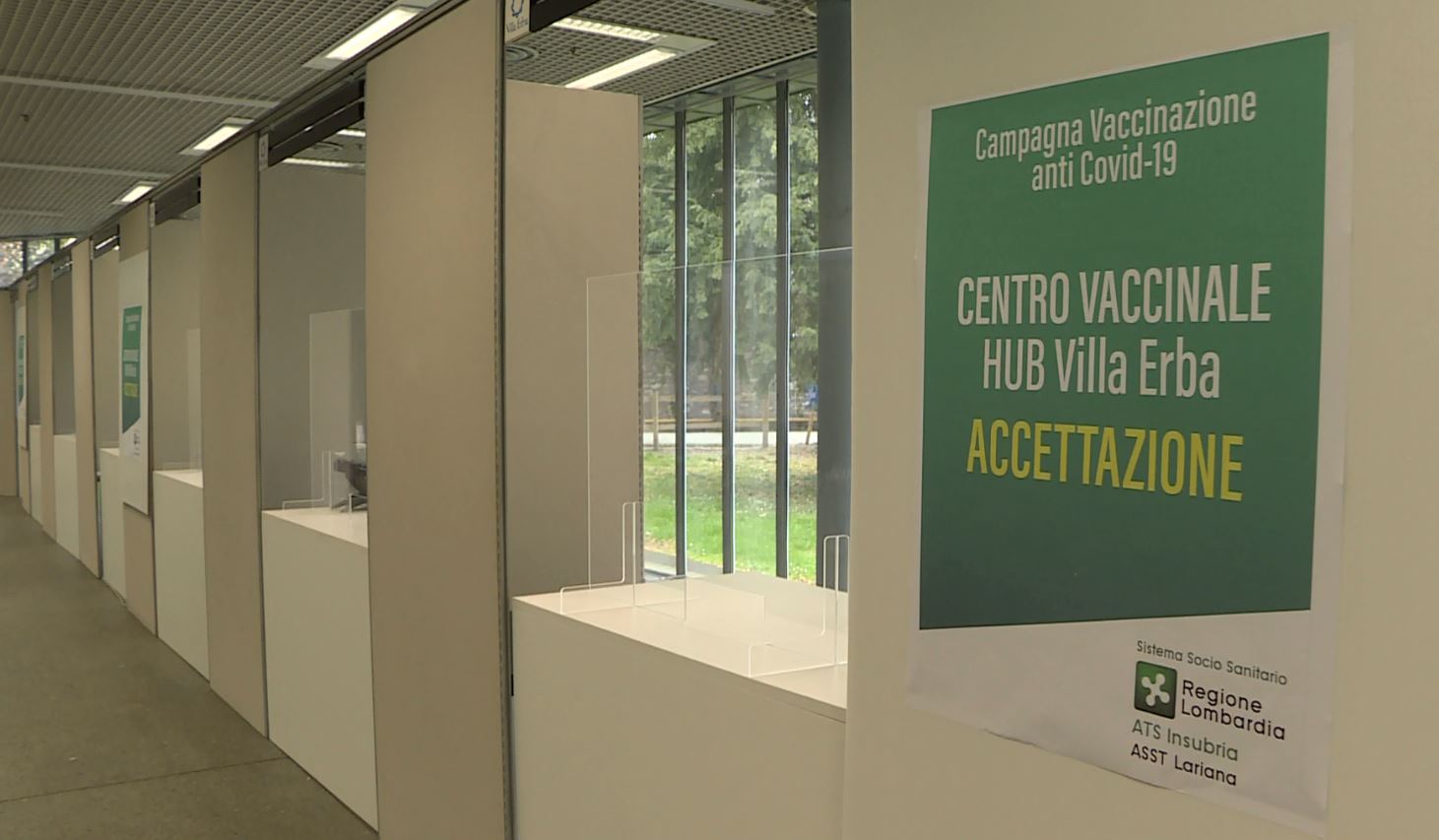 Hub vaccinale di massa di Villa Erba, si parte lunedì con 720 somministrazioni