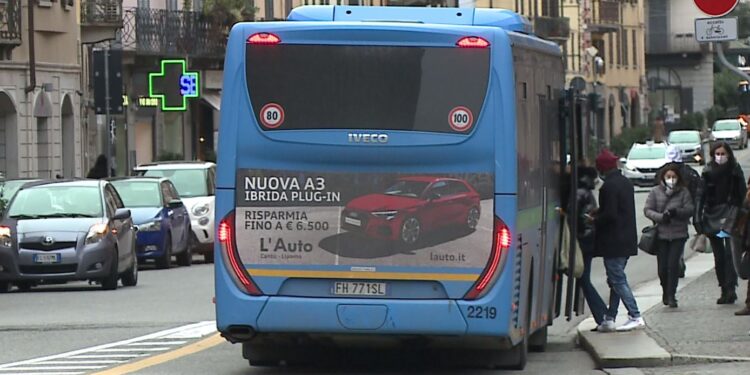 Un autobus a Como