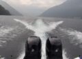 una barca sul lago di Como