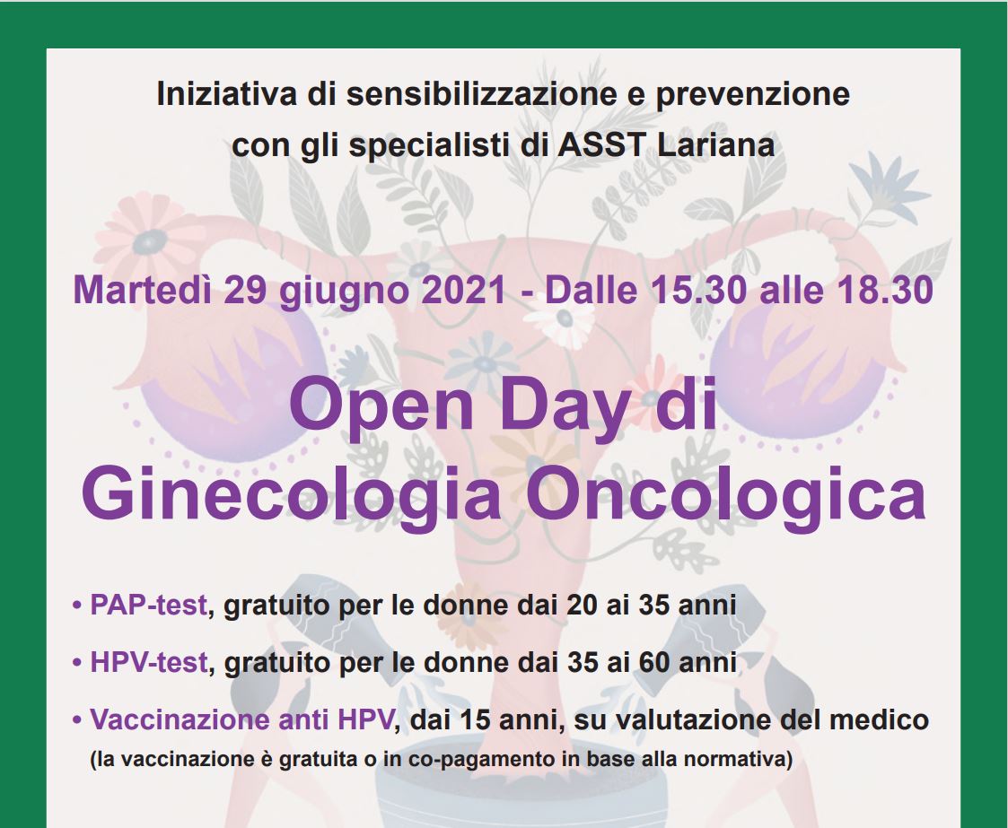 Open day di ginecologia oncologica: il 29 giugno esami e consulenze gratuite in via Napoleona