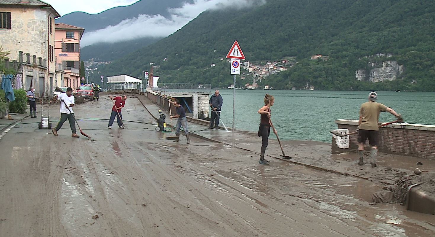 Laglio fa i conti con la devastazione. Sei famiglie sfollate, Pozzi: “Situazione critica”