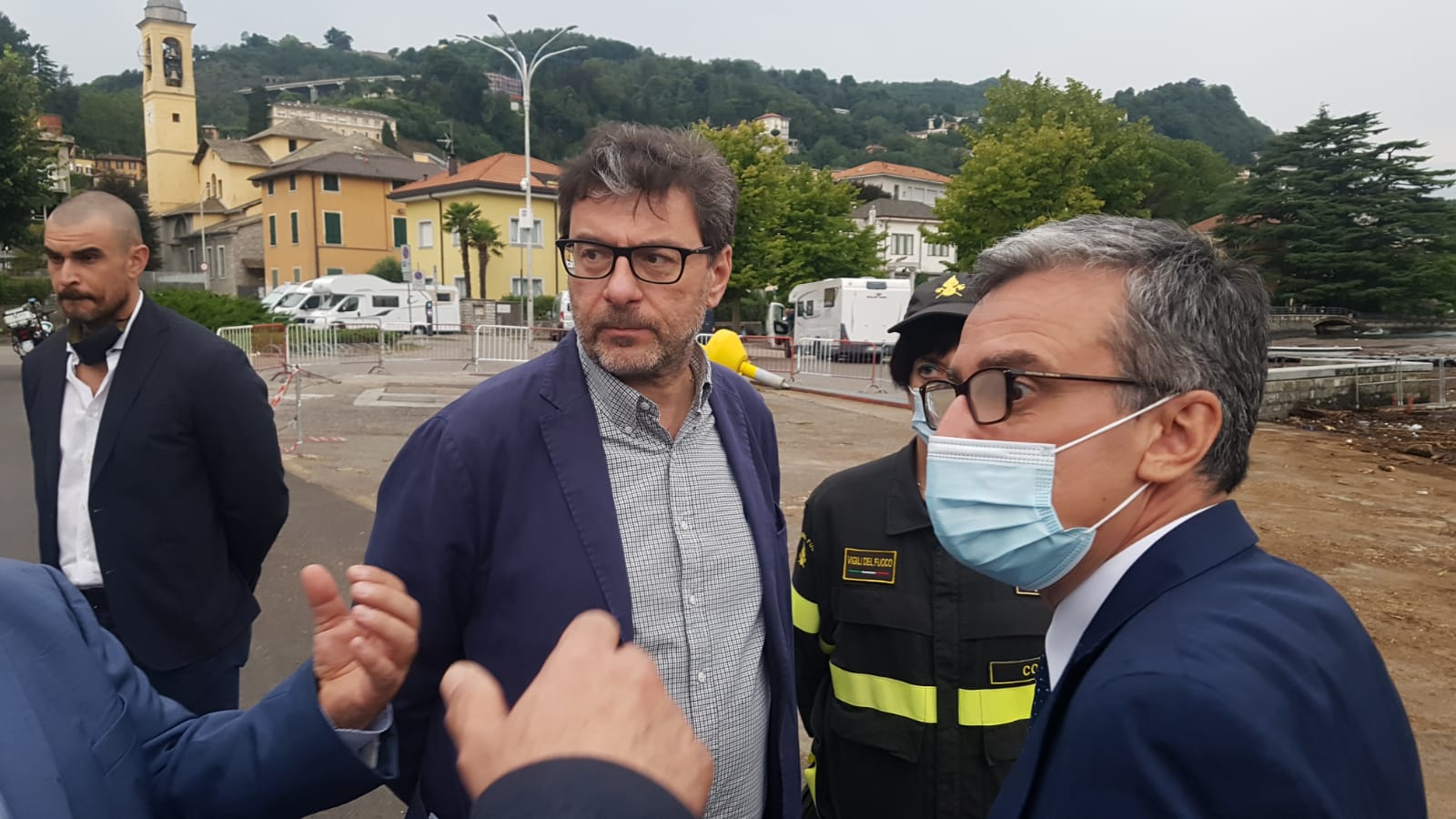Maltempo nel Comasco, vertice del ministro Giorgetti con i sindaci del territorio