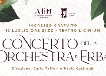 titolo della locandina concerto in erba