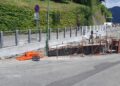 immagine del cantiere in via rovenna a cernobbio