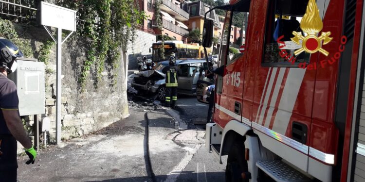 incidente in via Madurzza a Como