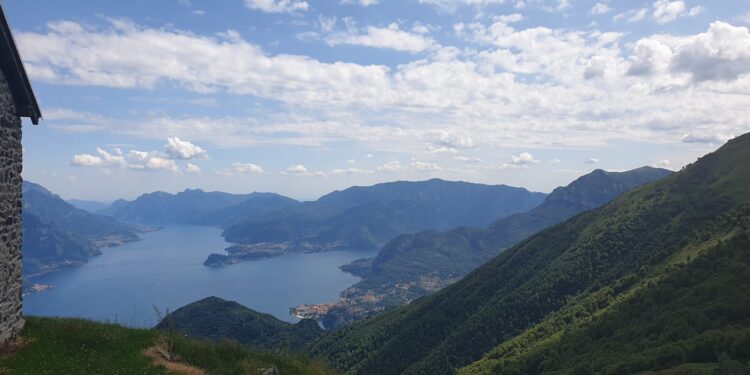 lago di como vista dal pian di spagna