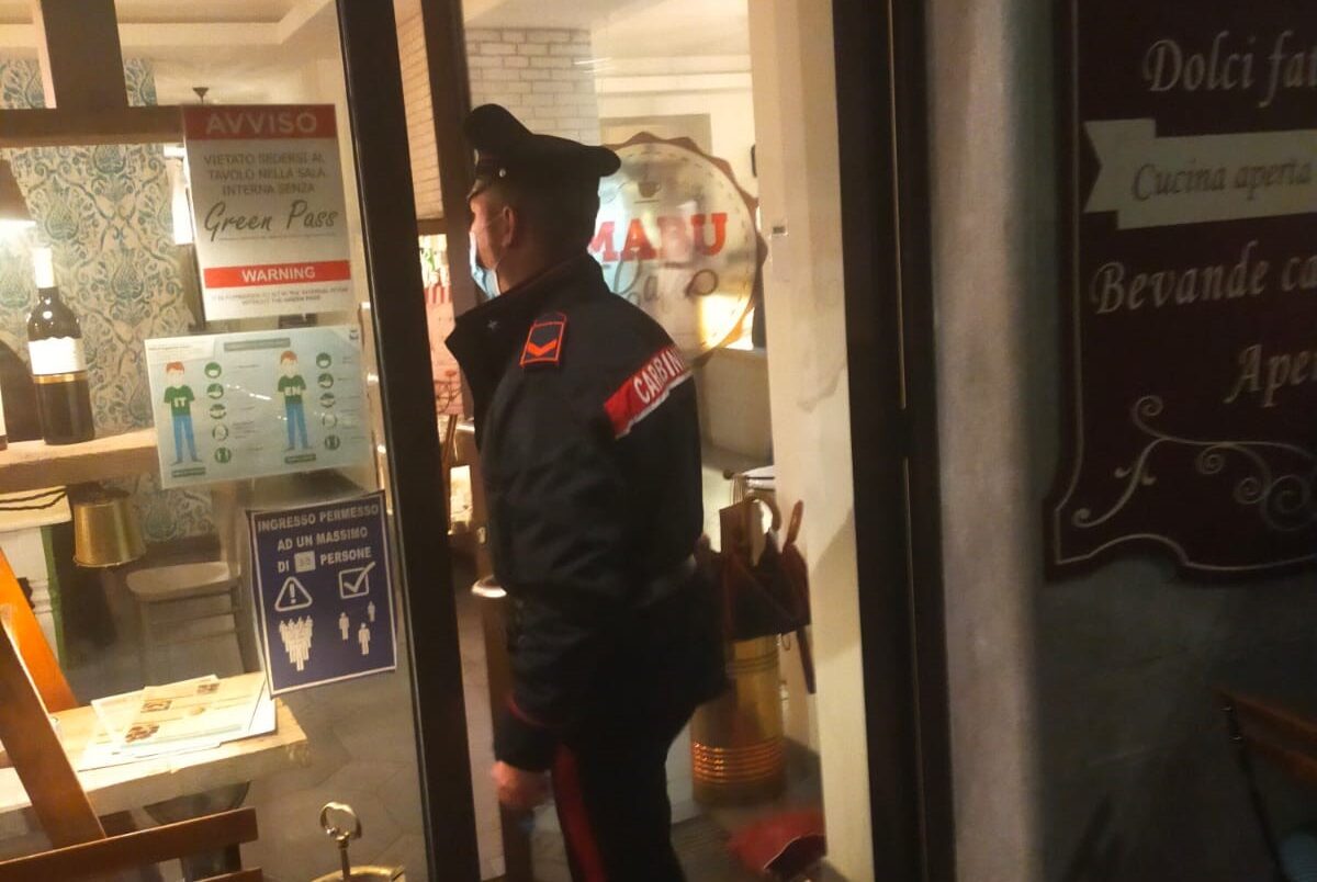 Violazioni delle norme anti Covid e lavoratori irregolari, chiuso un bar a Cantù