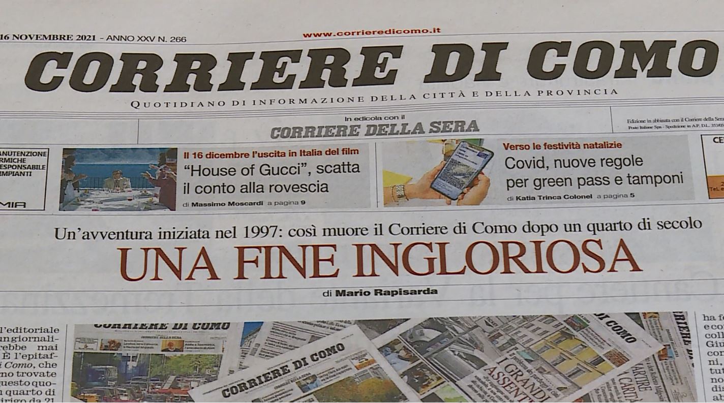 La chiusura del Corriere di Como: stima e solidarietà in consiglio comunale
