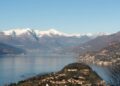 riserve idriche. nella foto Lago di Como Lario. Bellagio dall'alto
