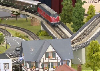 dettaglio di un modellino del treno