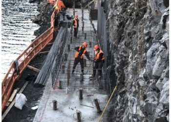 Cantiere per la Variante della Tremezzina