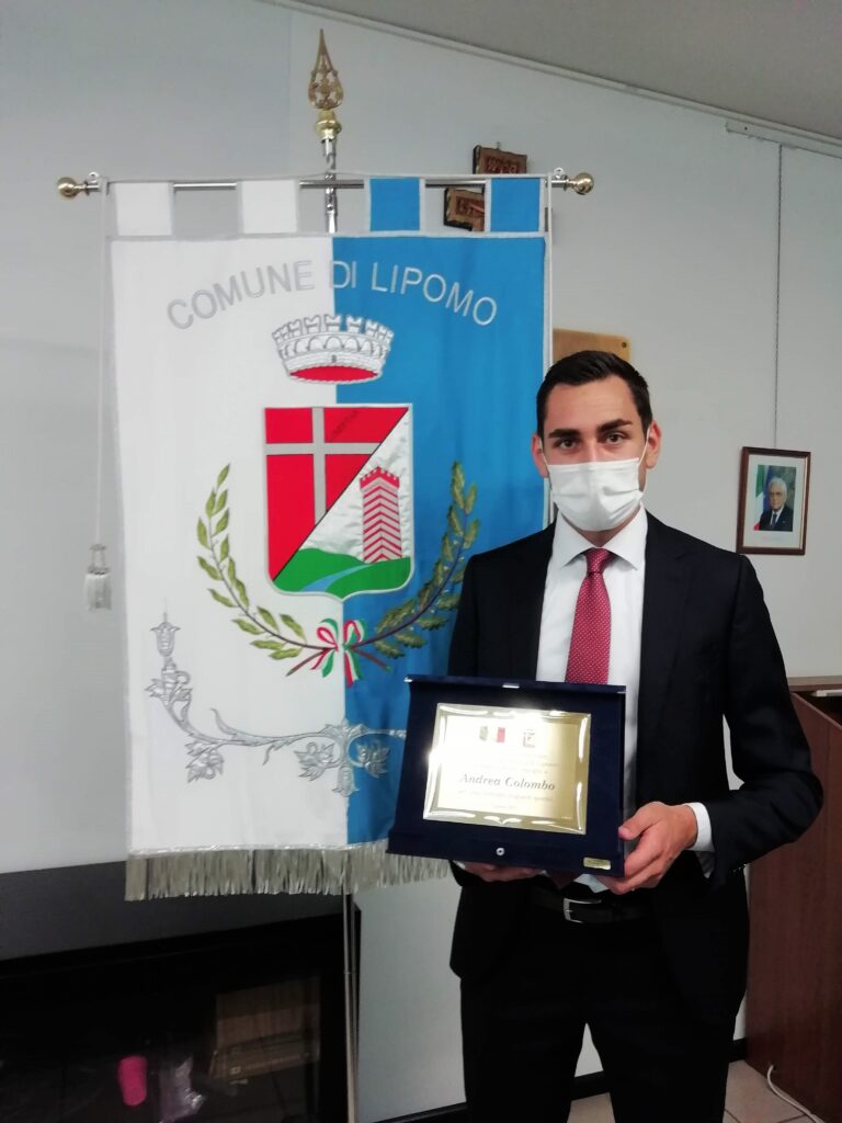 Andrea Colombo premiato a Lipomo