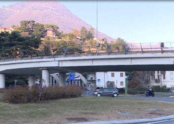 Lavori al viadotto Cernobbio