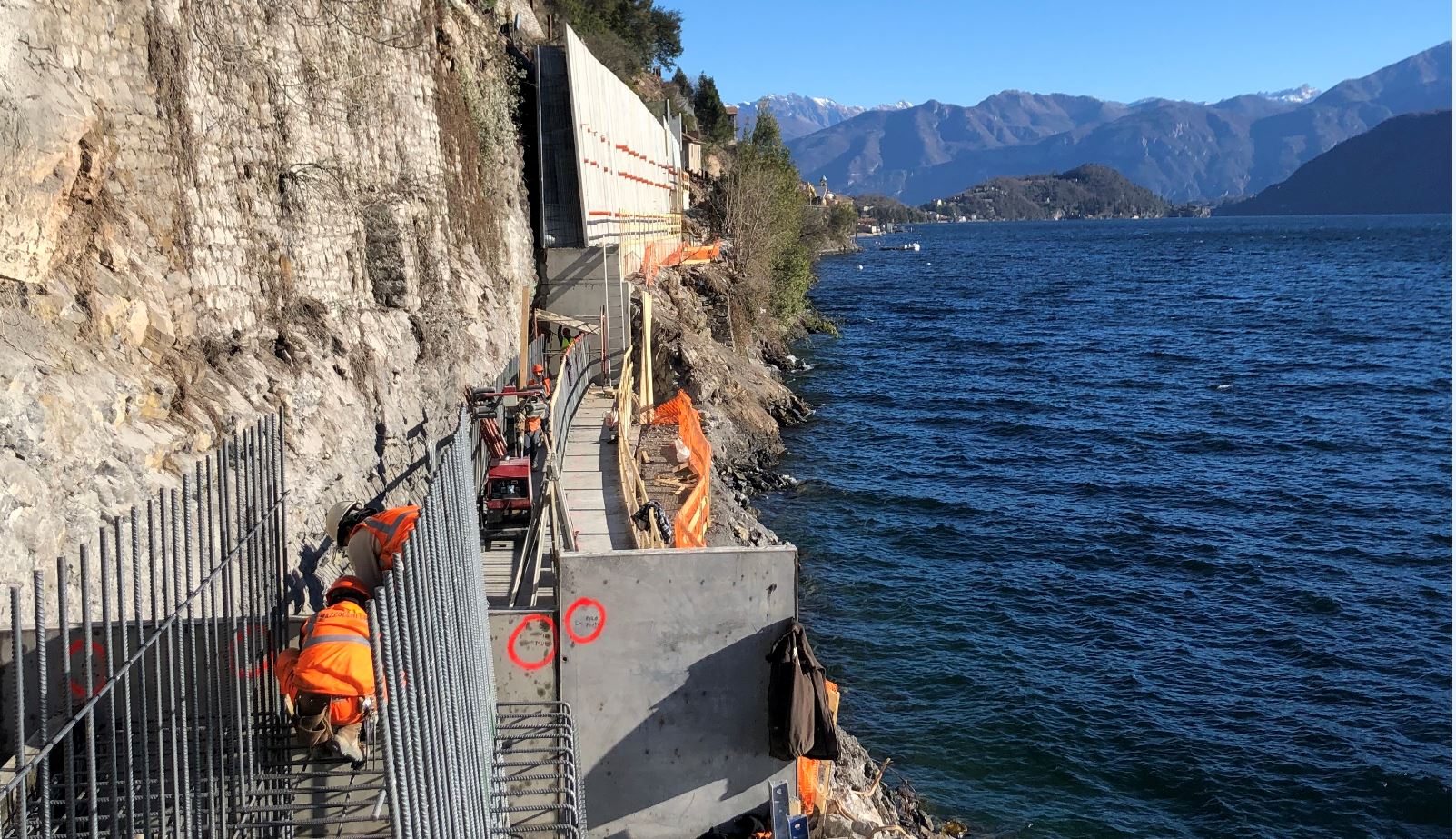 Variante della Tremezzina, 55 giorni di cantiere a Colonno