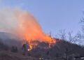 Incendio alla Sighignola