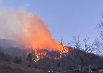 Incendio alla Sighignola