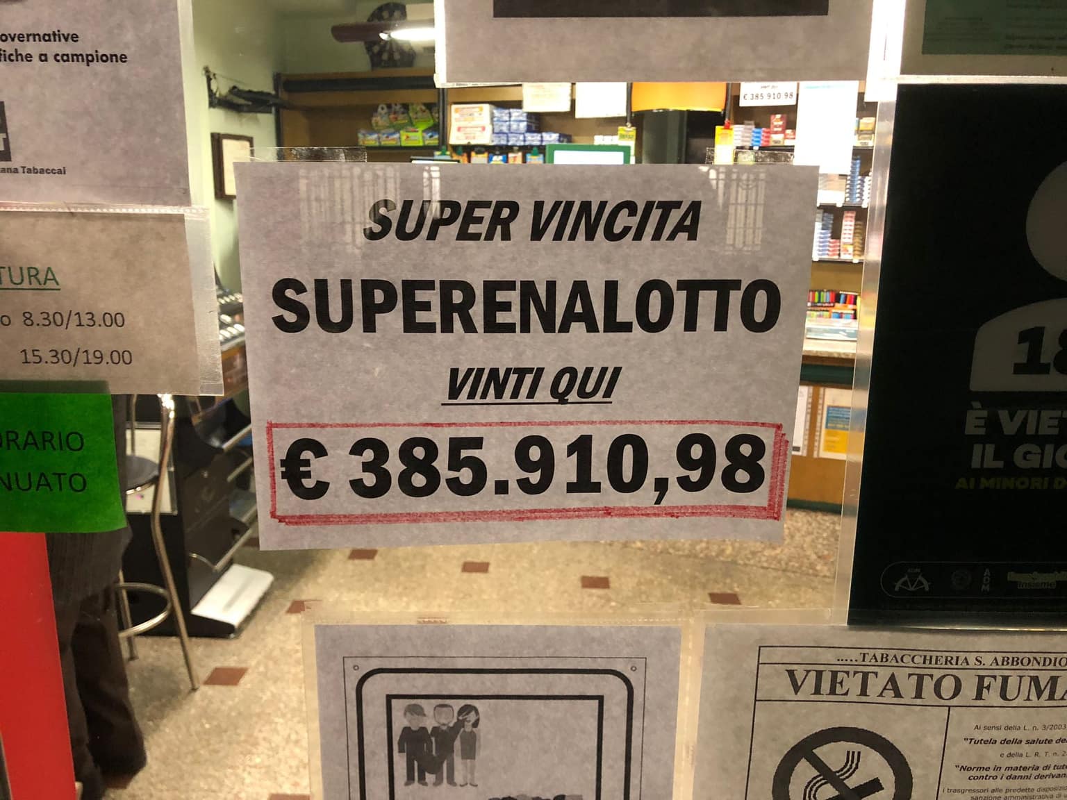 Il SuperEnalotto bacia Como: vinti oltre 385mila euro