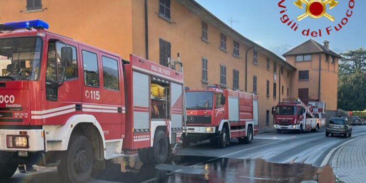 Incendio in un appartamento a Domaso