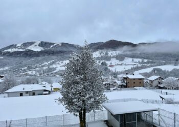 Provincia di Como imbiancata dalla neve