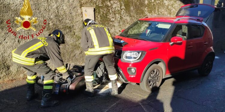 Incidente stradale in via di Lora