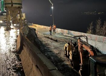 Cantiere variante della Tremezzina